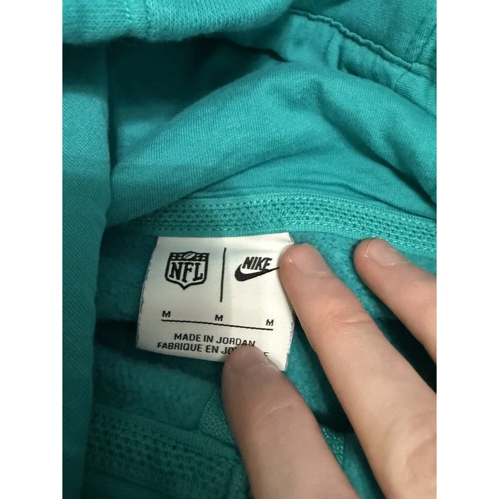 Men’s Miami Dolphins Nike Size M Blue Full Zip Jacket Hoodie NFL